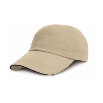 Result Low Profile Heavy Brushed Cotton Cap with Sandwich Peak