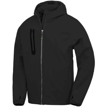 Result Recycled Three Layer Printable Hooded Soft Shell Jacket