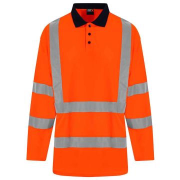 Pro RTX High Visibility Long Sleeve Polo Shirt