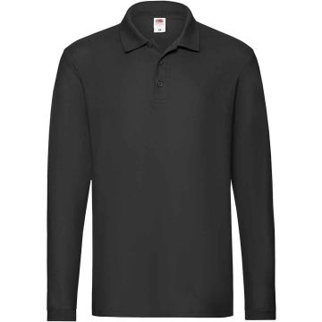 Fruit of the Loom Premium Long Sleeve Cotton Pique Polo Shirt