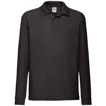 Fruit of the Loom Kids Long Sleeve Poly/Cotton Pique Polo Shirt