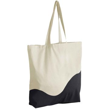 Westford Mill Organic Cotton Wave Print Maxi Tote Bag
