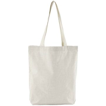 Westford Mill Striped Organic Cotton Tote Bag