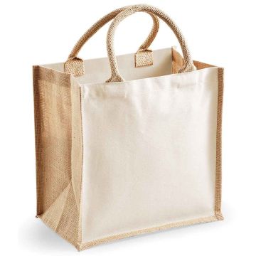 Westford Mill Printers Midi Jute Tote Bag