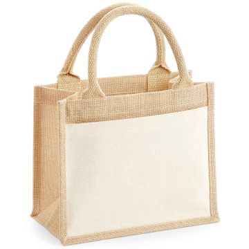 Westford Mill Pocket Jute Gift Bag - Natural - ONE