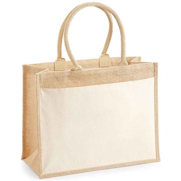 Westford Mill Pocket Jute Shopper - Natural - ONE