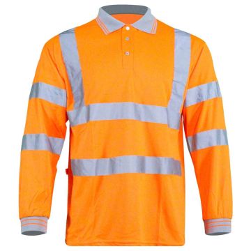 Warrior Hi-Vis Long Sleeve Polo Shirt
