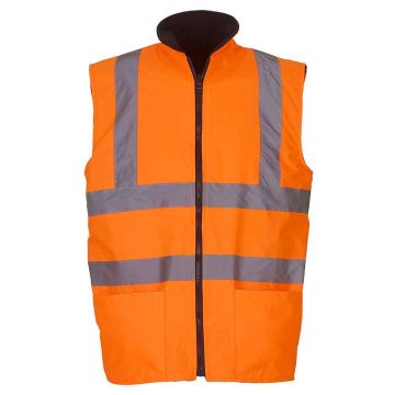 Yoko Hi-Vis Reversible Fleece Bodywarmer