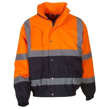 Yoko Hi-Vis Two Tone Bomber Jacket
