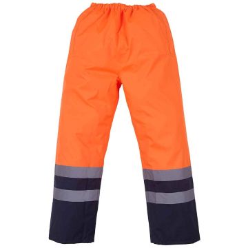 Yoko Hi-Vis Two Tone Waterproof Overtrousers