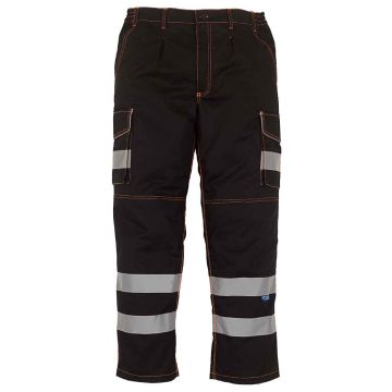 Yoko Hi-Vis Cargo Trousers with Knee Pad Pockets