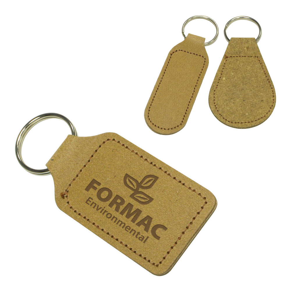 Eco Natural Leather Key Ring